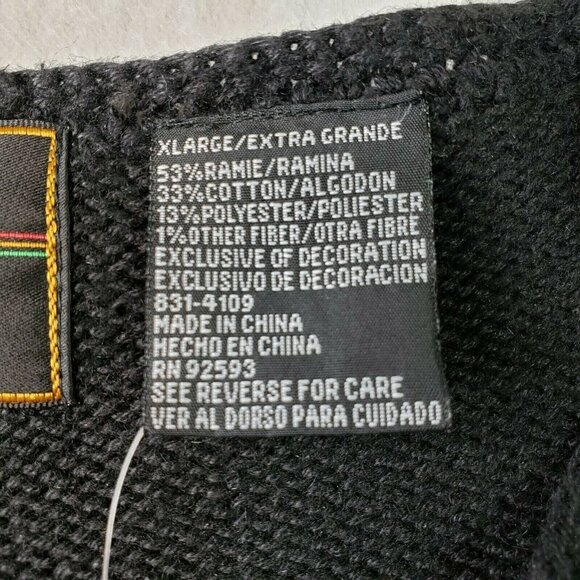 N8tive Nits Sandi And Jo Womens Black‎ Bronze Beaded Pullover Sweater Size XL - Picture 9 of 11